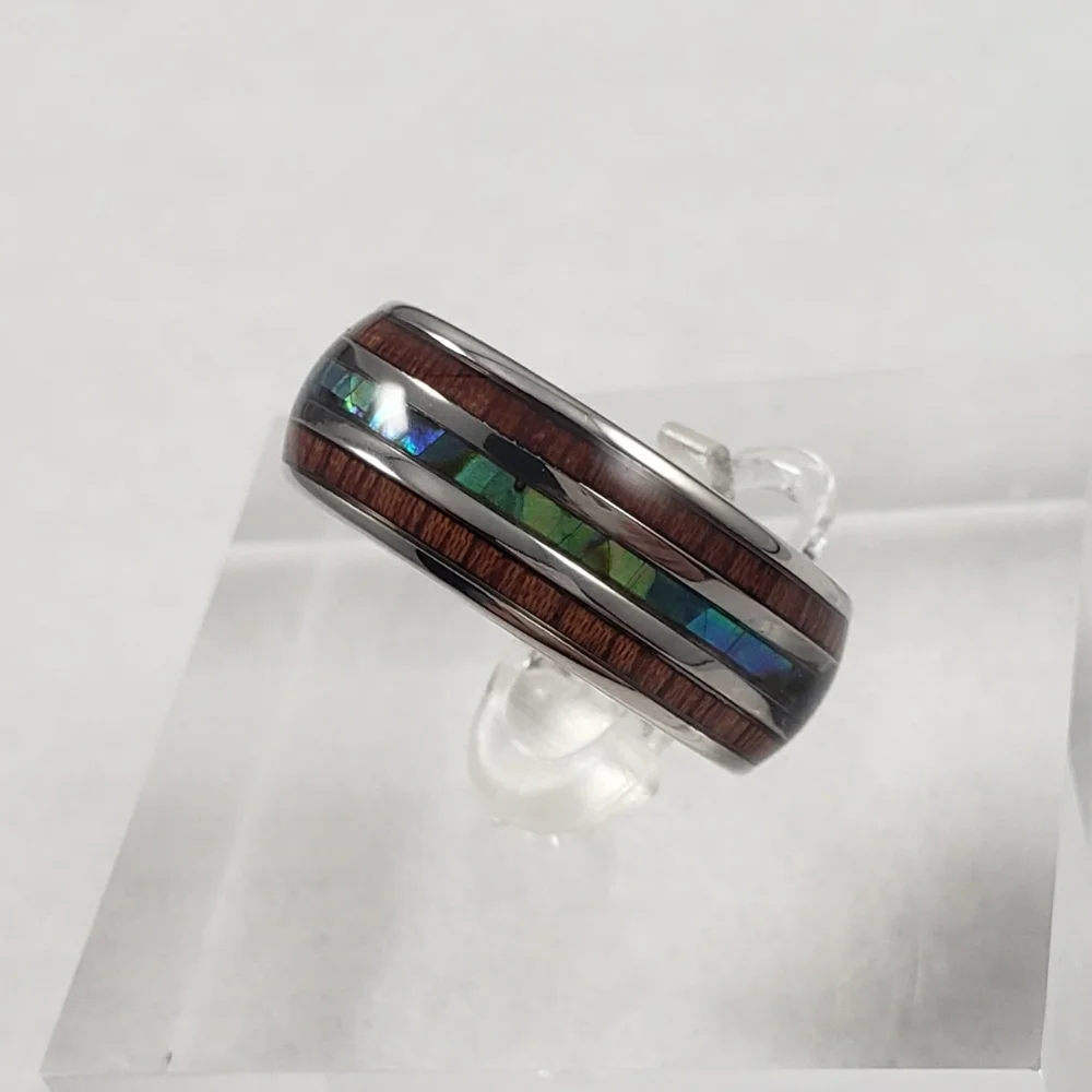 HOST PICK!!! ✨ Wood and Abalone Inlay Band - Picture 8 of 9